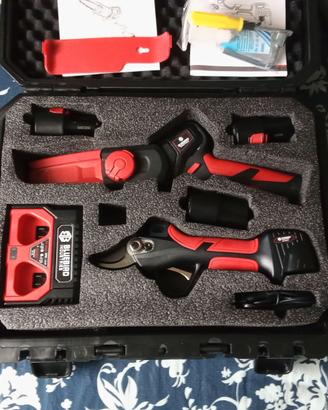 Kit potatura elettrico 3 batterie