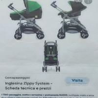 Trio passeggino, carrozzina e ovetto 