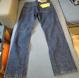 jeans uomo blu vestibilità regular 