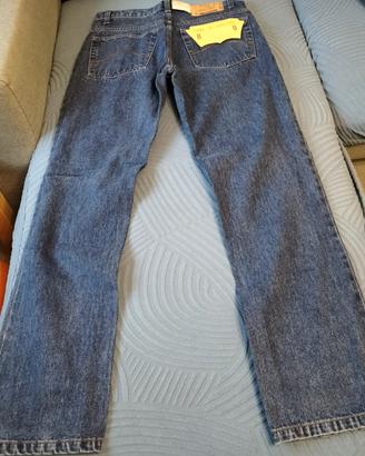 jeans uomo blu vestibilità regular 