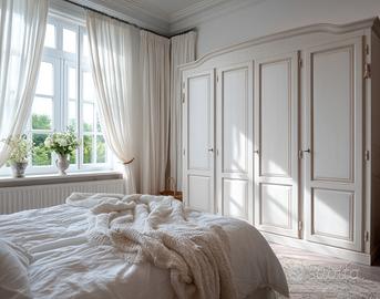 Armadio a 4 ante Shabby Chic