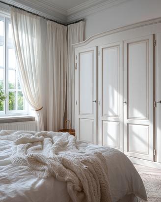 Armadio a 4 ante Shabby Chic
