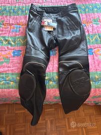Pantaloni in pelle da moto Inox Iguane
