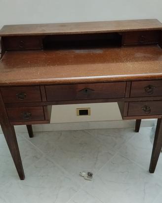 Scrivania / Scrittoio in legno stile Arte Povera