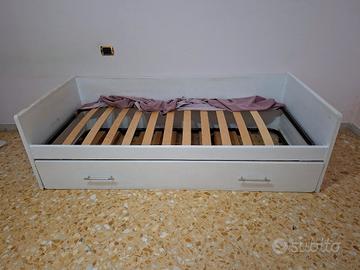letto singolo con letto estraibile