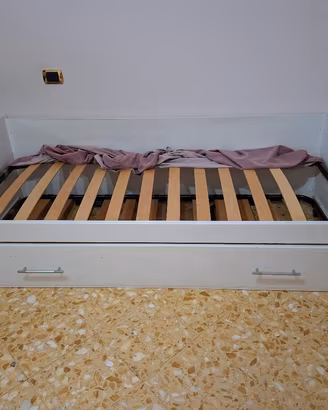 letto singolo con letto estraibile