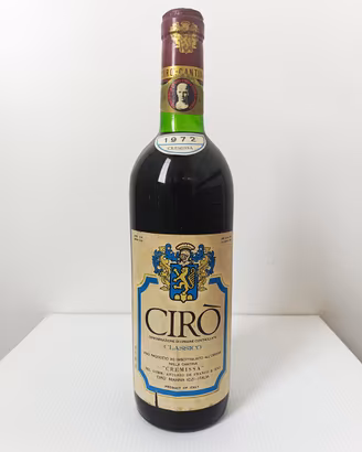 Cirò Clasico Cremissa Bottiglia Vino da collezione
