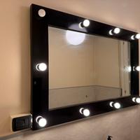 Specchio camerino Hollywood  + armadietto nero