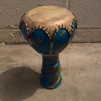 Tamburo bongo djembe artigianale vintage Mozambico