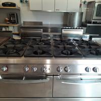 CUCINA PROFESSIONALE ANGELO PO 8 FUOCHI - 2 FORNI