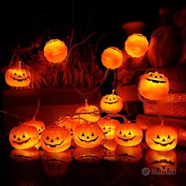 Luci a forma di zucca per Hallowen, 3mt waterproof