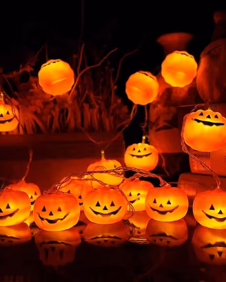 Luci a forma di zucca per Hallowen, 3mt waterproof