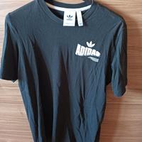 t-shirt uomo ragazzo ADIDAS tgS scritta colorata