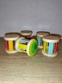 5 SONAGLINI IN LEGNO Rullo musicale - 6M+