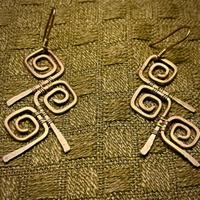 Orecchini tre spirali geometriche