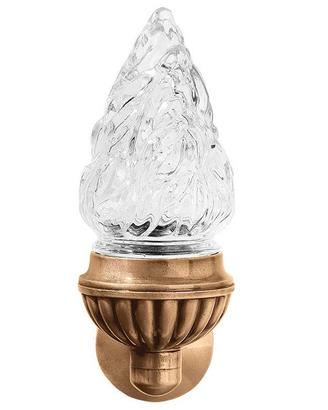 Lampada di bronzo per cimitero