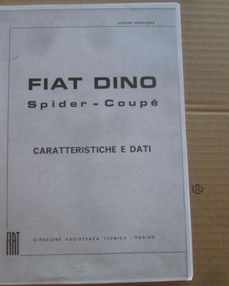 Fiat Dino Spider Coupe Manuale Caratteristiche Dat