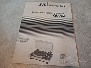 Libretto d'uso originale JVC QL-A2 giradischi DD