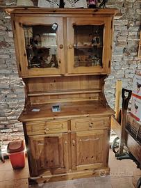 Credenza, mobile con vetrina