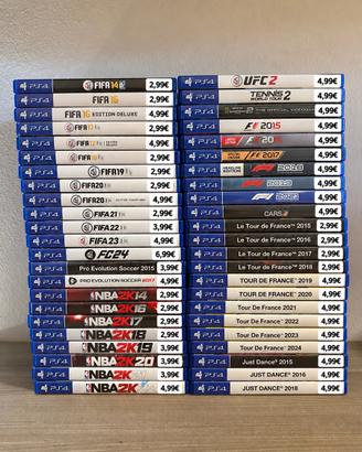 Giochi PlayStation 4 e 5. Prezzi in foto. Sport.