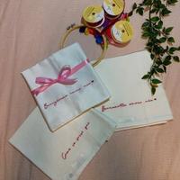 Federe ricamate personalizzabili in cotone