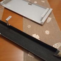 Tubo porta cavi  e piano estensibile per scrivania