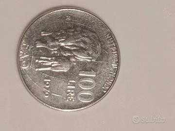 Moneta 100 lire del 1979 commemorativa