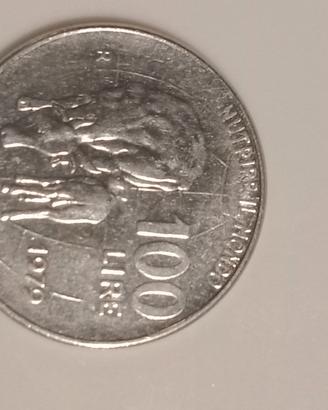 Moneta 100 lire del 1979 commemorativa
