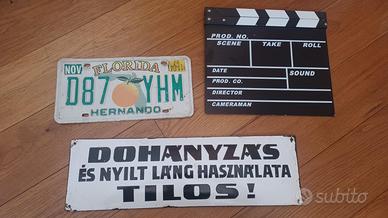 Targhe retrò originali