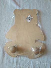 Sagoma orsetto Attaccapanni da decorare