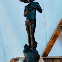 Statua Varlese originale in bronzo firmata alta 41