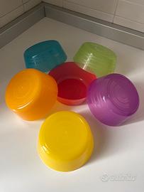 Ciotole in plastica colorate