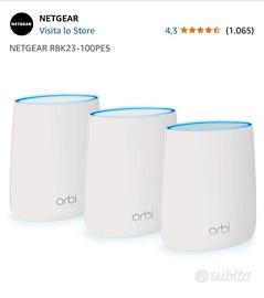 Netgear Orbi sistema wifi mesh RBK23 + n. 1 RBR20