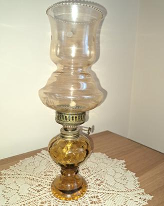 Lampada vintege in vetro colorato