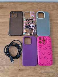 TUTTO A 2 EURO - Cover e cavetto Iphone 15 Pro