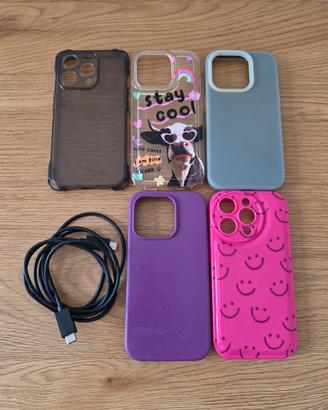 TUTTO A 2 EURO - Cover e cavetto Iphone 15 Pro