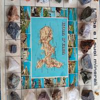 I minerali dell'isola d'Elba in esposizione.