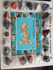 I minerali dell'isola d'Elba in esposizione.