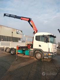 Scania v8 gru palfinger radiocomando scarrabile 