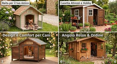 Casette per cani e Cassette da giardino su misura