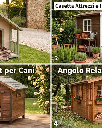 Casette per cani e Cassette da giardino su misura