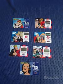 7 Schede Ricaricabili  Flash Gordon e Dale Arden