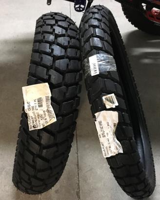 Coppia pneumatici 130 80 17 S , 90 90 21 S - NEW