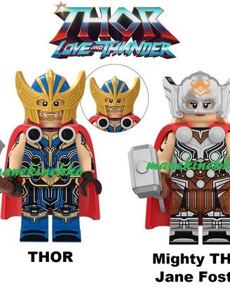 2 minifigure Thor Love and Thunder Marvel tip Lego