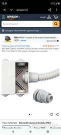 Raccordi cassetta/tubo guaina impianti elettrici