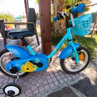 Bici bambino btwin arancione e blu