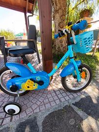 Bici bambino btwin arancione e blu