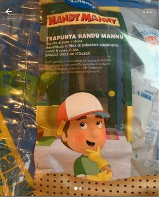 Trapunta letto handy manny