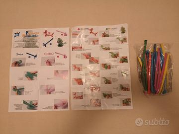 Palloncini modellabili, palloncini e pompetta