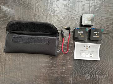 RODE microfono wireless GO II doppio canale doppio